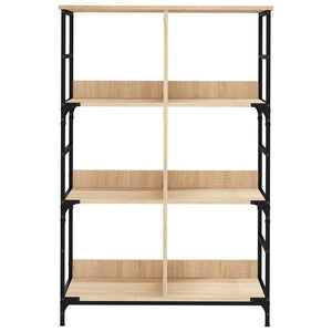 vidaXL Bookshelf Sonoma Oak 78.5x33x117.5 cm Engineered Wood