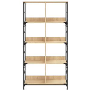 vidaXL Bookshelf Sonoma Oak 78.5x33x153 cm Engineered Wood