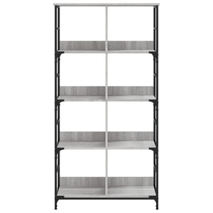 vidaXL Bookshelf Grey Sonoma 78.5x33x153 cm Engineered Wood