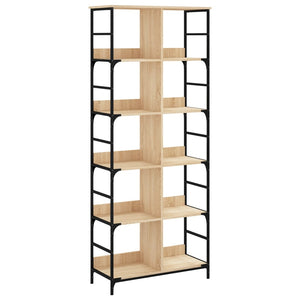 vidaXL Bookshelf Sonoma Oak 78.5x33x188.5 cm Engineered Wood