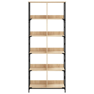 vidaXL Bookshelf Sonoma Oak 78.5x33x188.5 cm Engineered Wood