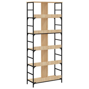 vidaXL Bookshelf Sonoma Oak 78.5x33x188.5 cm Engineered Wood