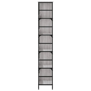 vidaXL Bookshelf Grey Sonoma 78.5x33x188.5 cm Engineered Wood