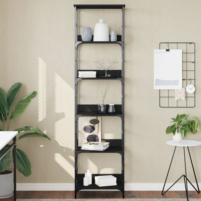 vidaXL Bookshelf Black 50x33x188.5 cm Engineered Wood