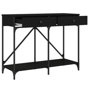 vidaXL Console Table Black 100x39x78.5 cm Engineered Wood