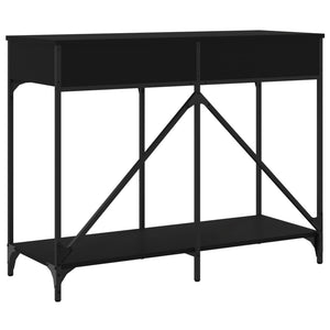 vidaXL Console Table Black 100x39x78.5 cm Engineered Wood