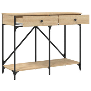 vidaXL Console Table Sonoma Oak 100x39x78.5 cm Engineered Wood