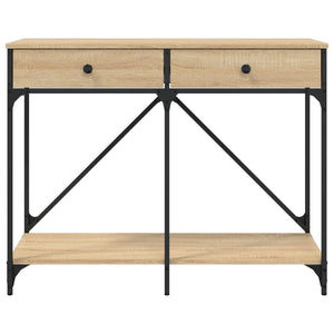 vidaXL Console Table Sonoma Oak 100x39x78.5 cm Engineered Wood