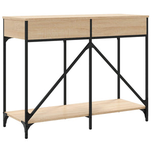 vidaXL Console Table Sonoma Oak 100x39x78.5 cm Engineered Wood