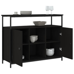 vidaXL Sideboard Black 100x35x80 cm Engineered Wood