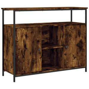 vidaXL Sideboard Smoked Oak 100x35x80 cm Engineered Wood