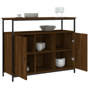 vidaXL Sideboard Brown Oak 100x35x80 cm Engineered Wood