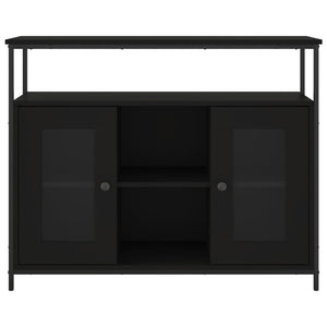 vidaXL Sideboard Black 100x35x80 cm Engineered Wood