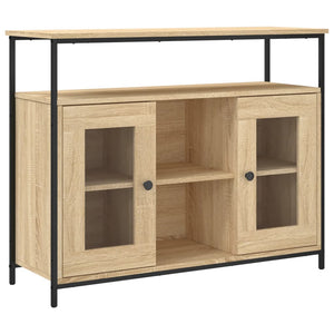 vidaXL Sideboard Sonoma Oak 100x35x80 cm Engineered Wood