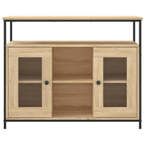 vidaXL Sideboard Sonoma Oak 100x35x80 cm Engineered Wood