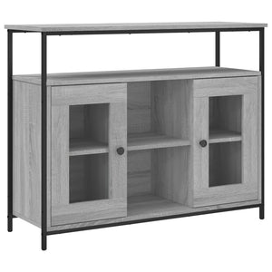 vidaXL Sideboard Grey Sonoma 100x35x80 cm Engineered Wood