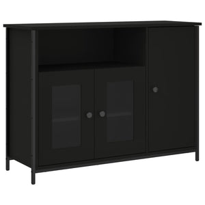 vidaXL Sideboard Black 100x35x75 cm Engineered Wood