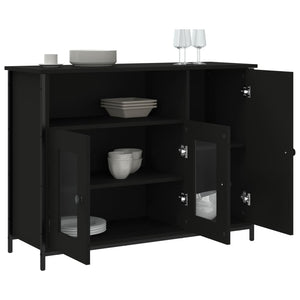 vidaXL Sideboard Black 100x35x75 cm Engineered Wood