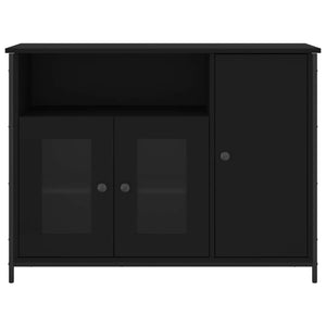 vidaXL Sideboard Black 100x35x75 cm Engineered Wood