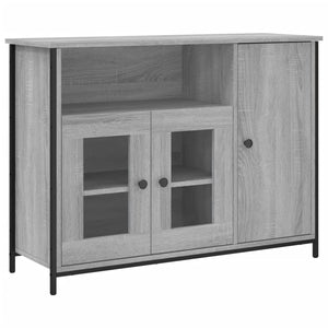 vidaXL Sideboard Grey Sonoma 100x35x75 cm Engineered Wood