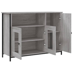 vidaXL Sideboard Grey Sonoma 100x35x75 cm Engineered Wood