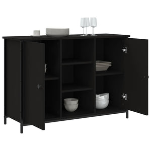 vidaXL Sideboard Black 100x35x70 cm Engineered Wood