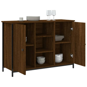 vidaXL Sideboard Brown Oak 100x35x70 cm Engineered Wood