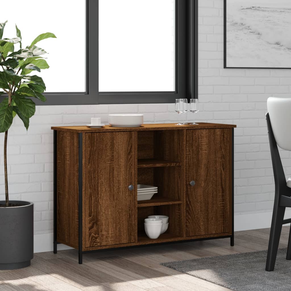 vidaXL Sideboard Brown Oak 100x35x70 cm Engineered Wood