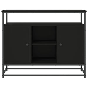 vidaXL Sideboard Black 100x35x80 cm Engineered Wood