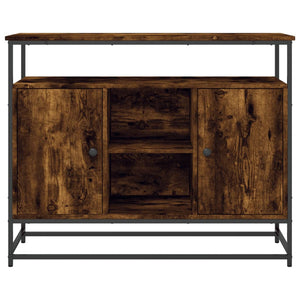 vidaXL Sideboard Smoked Oak 100x35x80 cm Engineered Wood