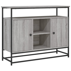 vidaXL Sideboard Grey Sonoma 100x35x80 cm Engineered Wood