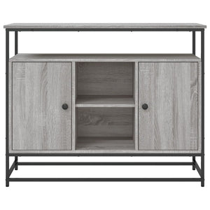 vidaXL Sideboard Grey Sonoma 100x35x80 cm Engineered Wood