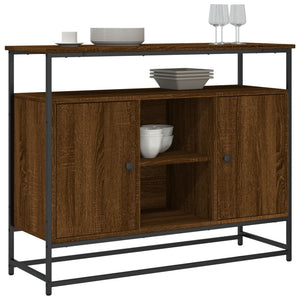 vidaXL Sideboard Brown Oak 100x35x80 cm Engineered Wood