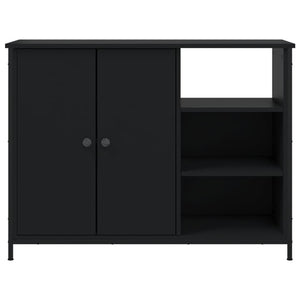 vidaXL Sideboard Black 100x33x75 cm Engineered Wood