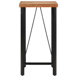 vidaXL Bar Table 55x55x107 cm Solid Wood Acacia and Iron