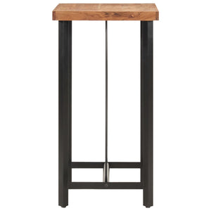 vidaXL Bar Table 55x55x107 cm Solid Wood Acacia and Iron