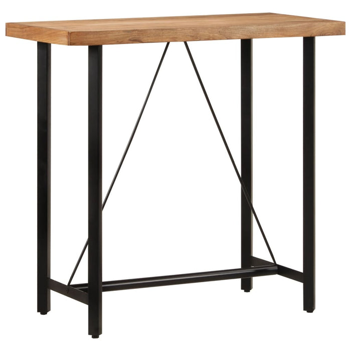 vidaXL Bar Table 110x55x107 cm Solid Wood Acacia and Iron