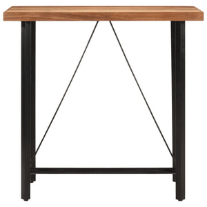 vidaXL Bar Table 110x55x107 cm Solid Wood Acacia and Iron