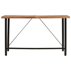 vidaXL Bar Table 180x70x107 cm Solid Wood Acacia and Iron