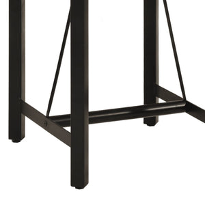 vidaXL Bar Table 55x55x107 cm Solid Wood Mango and Iron