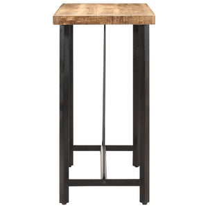 vidaXL Bar Table 110x55x107 cm Solid Wood Mango and Iron