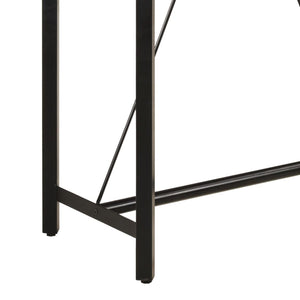 vidaXL Bar Table 110x55x107 cm Solid Wood Mango and Iron