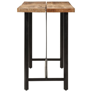 vidaXL Bar Table 150x70x107 cm Solid Wood Mango and Iron