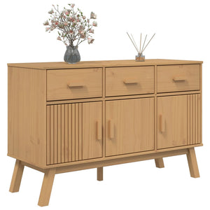 vidaXL Sideboard OLDEN Brown 114x43x73.5 cm Solid Wood Pine