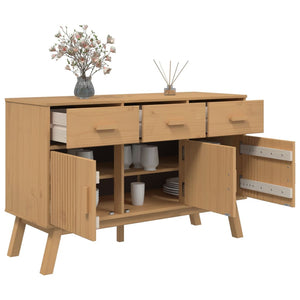 vidaXL Sideboard OLDEN Brown 114x43x73.5 cm Solid Wood Pine