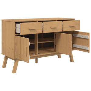 vidaXL Sideboard OLDEN Brown 114x43x73.5 cm Solid Wood Pine