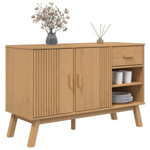 vidaXL Sideboard OLDEN Brown 114x43x73.5 cm Solid Wood Pine