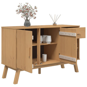 vidaXL Sideboard OLDEN Brown 114x43x73.5 cm Solid Wood Pine