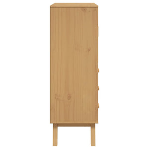 vidaXL Highboard OLDEN Brown 85x43x125 cm Solid Wood Pine