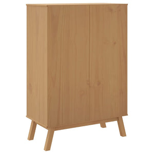 vidaXL Highboard OLDEN Brown 85x43x125 cm Solid Wood Pine